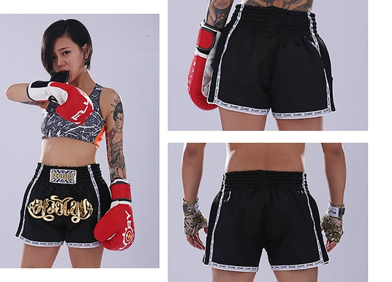 FLUORY Muay Thai Fight Shorts,MMA Shorts Clothing Training Cage Fighting Grappling Martial Arts Kickboxing Shorts Clothing - Image 3